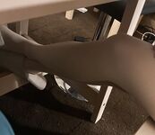 horny Chinese Girl April seducing nylon feet