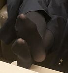 horny Chinese Girl April seducing nylon feet