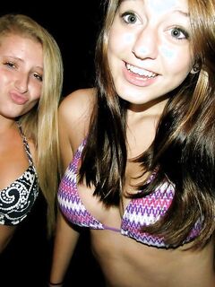 Three Young Sluts Showing Off Their Bikinis (NN)