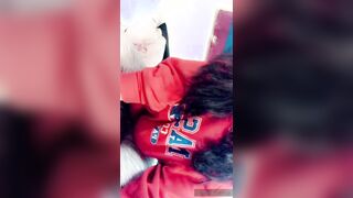 Teen Maddie stripping and masturbating