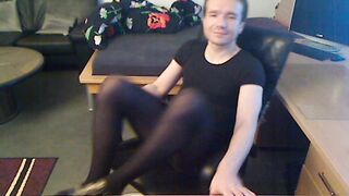 Elmar S. alias Strumpfhosen_Elmar from Solingen-Ohligs (Germany) in pantyhose
