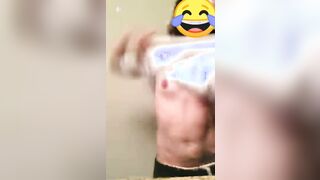 Sarah Bear dancing topless