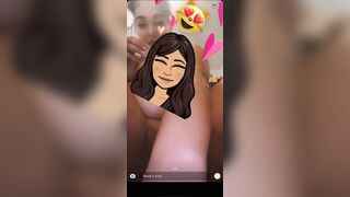 Fat slut Tristin plays with dildo