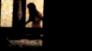 She took off her bra and showed her tits