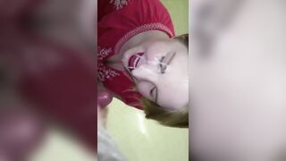 Melissa Boyer getting a facial