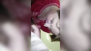 Melissa Boyer getting a facial