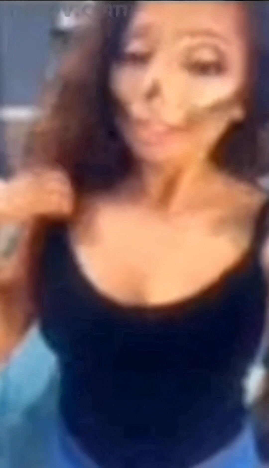 Latina getting naked