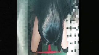 Vintage 2000s voyeur video from a Japanese gas station toilet - part 2
