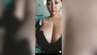 Fat slut showing off