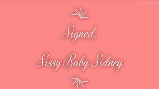 sissybabysidney eats baby food