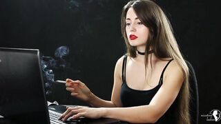 Amanda smoking