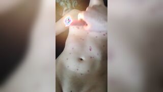 German webwhore Eugenia Reiz loves wax on her pussy