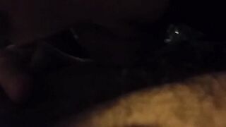 Nasty slut licks daddy up