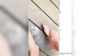 K Clark feet vid