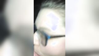 Cheating whore sucking a strangers cock