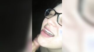 Cheating whore sucking a strangers cock
