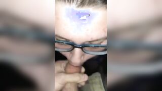 Cheating married wife sucking a strangers cock