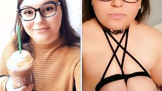 Horny bitch fucking herself