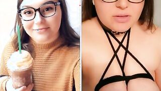 Horny bitch fucking herself