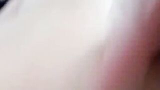 Asian wife riding my cock close up