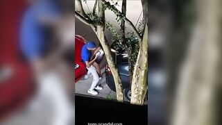 street fucking and pissing with a giant cock