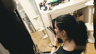 Makeup artist offered a dick