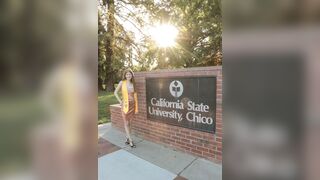 Ashleigh graduates college then fucks frat guy