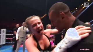 flashing her boobs on live television