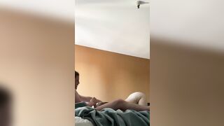 Ashleigh sucking a frat guys cock