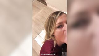 walk around with a sperm face