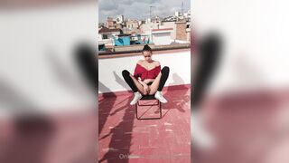 Hari De Lopo | Yourprincessmia Barcelona Rooftop public pussy play