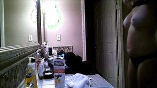 Big Tits Megan Spied in Bathroom