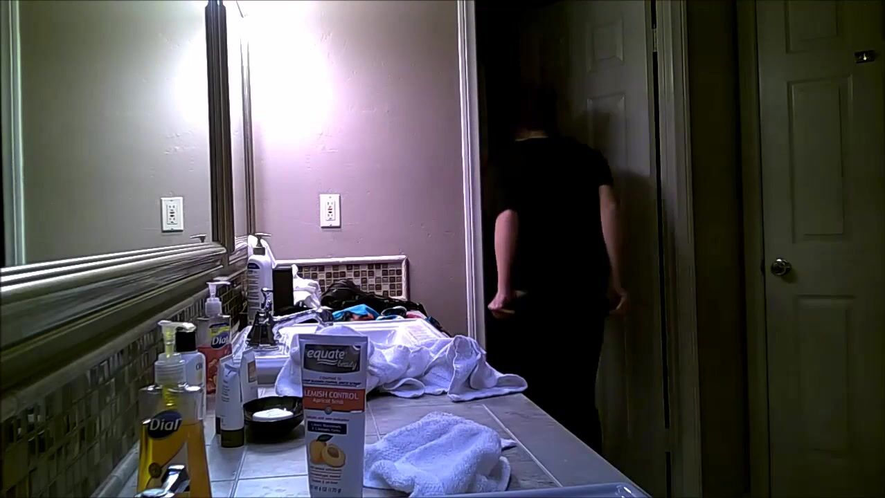 Big Tits Megan Spied in Bathroom