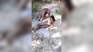 European tourist in Africa