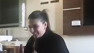 Absolut Whore has fun sucking cock