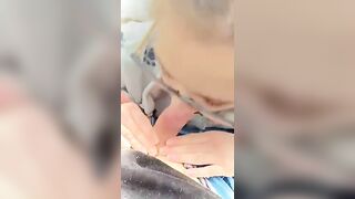 Short Whore D. Winn Slurps on Tiny Cock