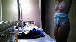 Emily Spied Nude in Bathroom