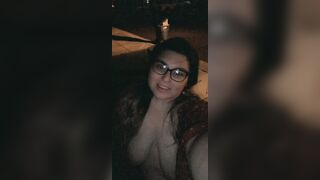 Mindless cumslut naked in public