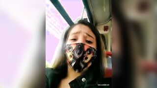 Squirting Pussy Juice all Over Public Bus