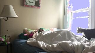 Smoking Hot Amateur with Small Tits Says Good Morning