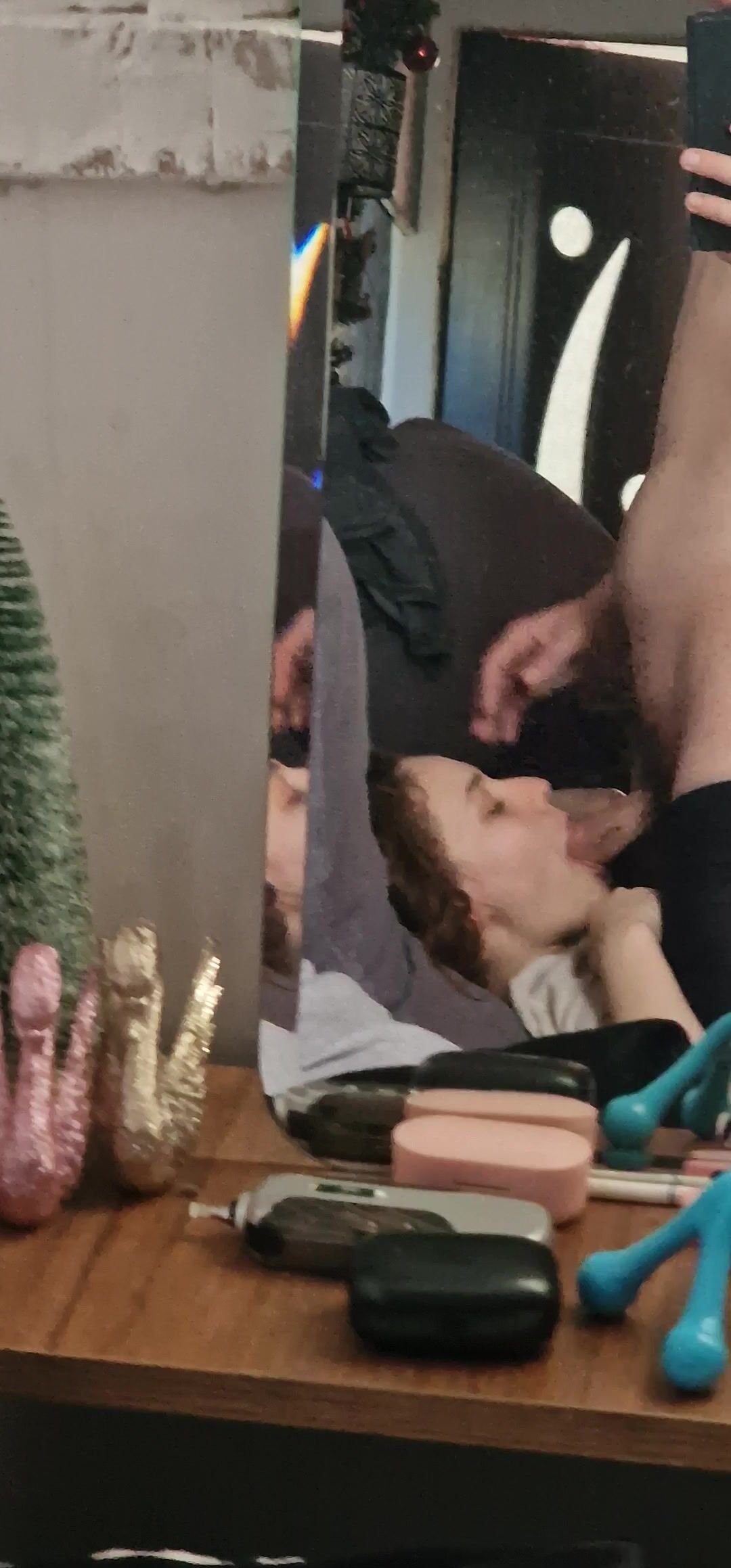 Woke up with my throat stuffed with his thick cock