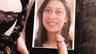 Jerking my husband off onto sierras sexy face