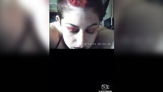 Pretty Emo chick gets pussy and ass fucked(anal creampie)