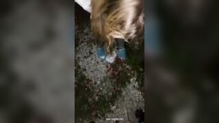 face piss-new girlfriend from a bar