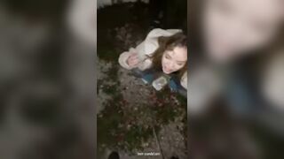 face piss-new girlfriend from a bar