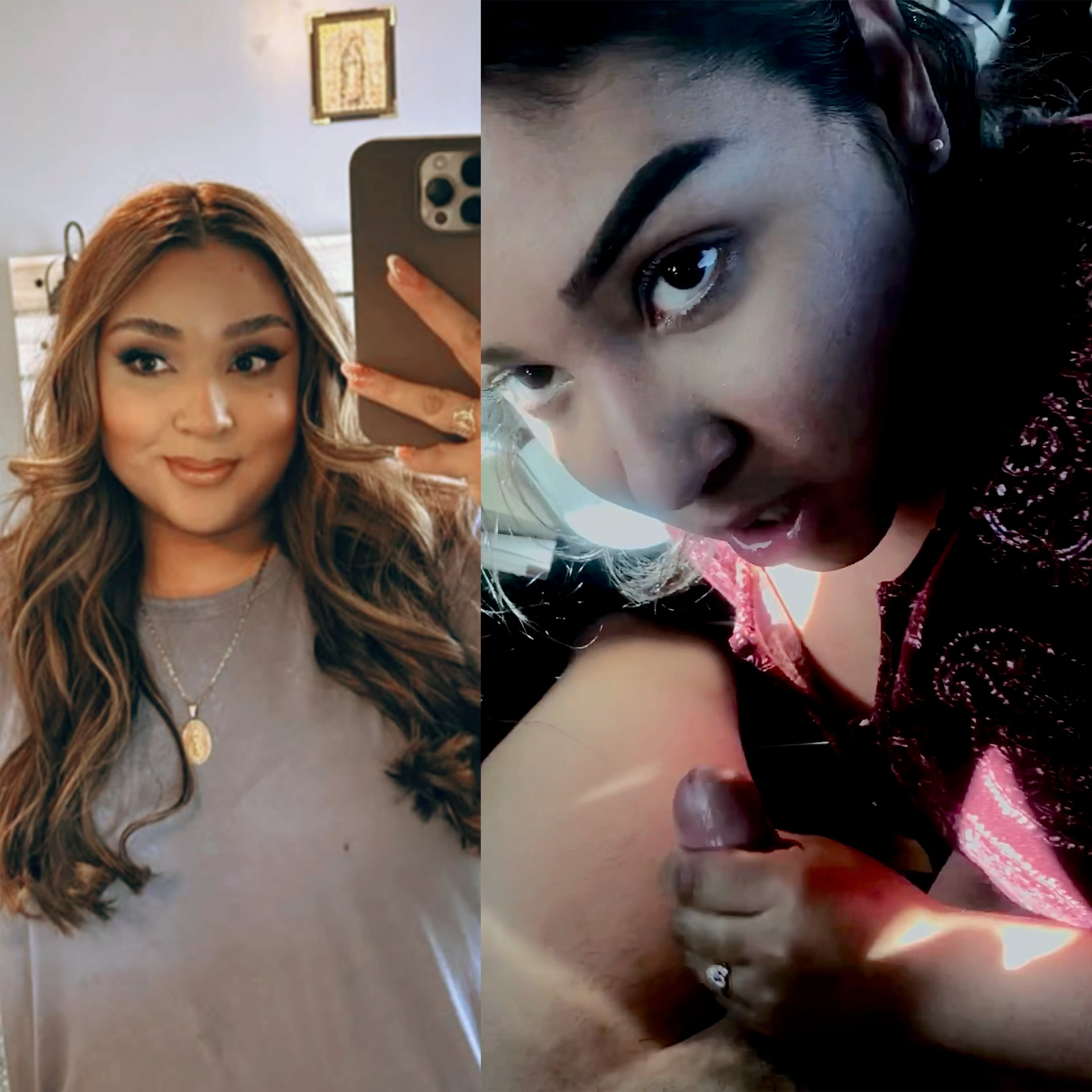 Nice brunette latina gives a helping hand
