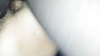 Black cock all inside my wife's pussy