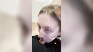 Blonde Pennsylvania slut sucking a cock