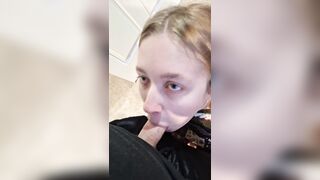 Blonde Pennsylvania slut sucking a cock