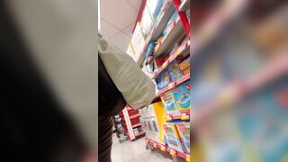 Dutch fat ass blondie candid in leather pants + VTL